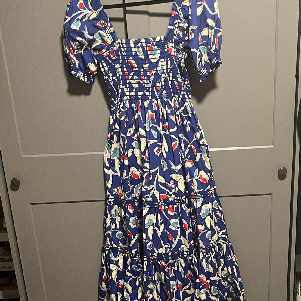 Tory Burch Floral Blue Dress